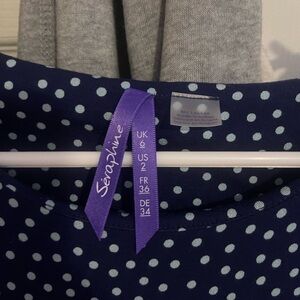 Seraphine Blue Dress with White Dots